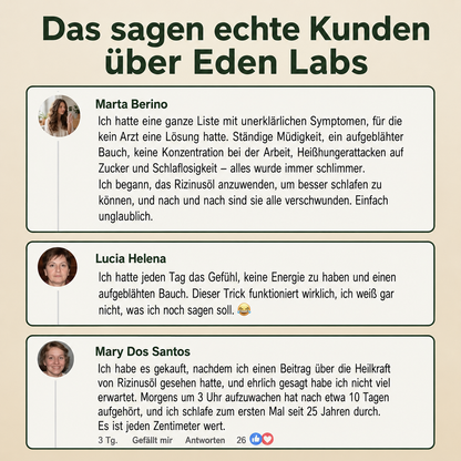 Detox-Pack mit Rizinusöl