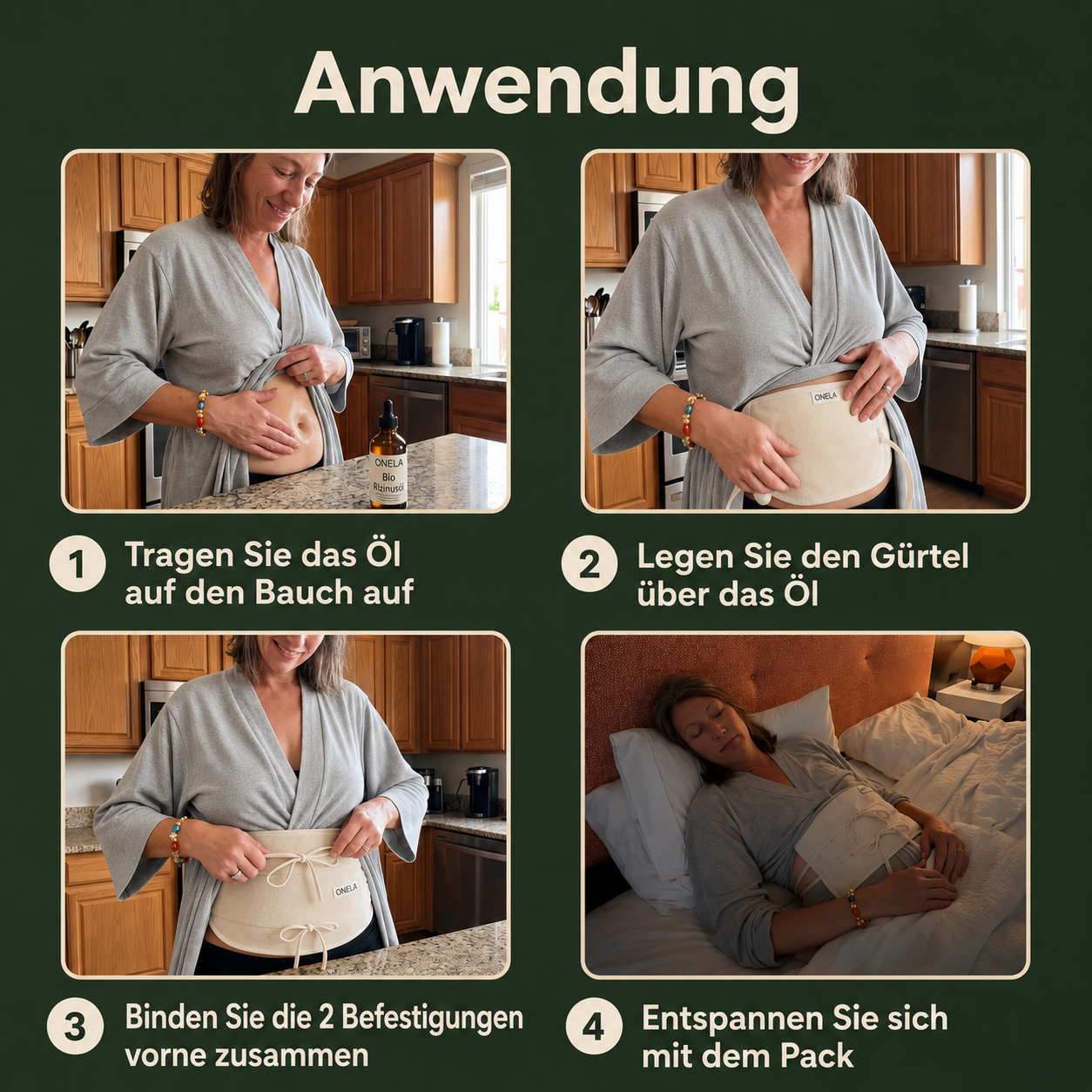 Detox-Pack mit Rizinusöl