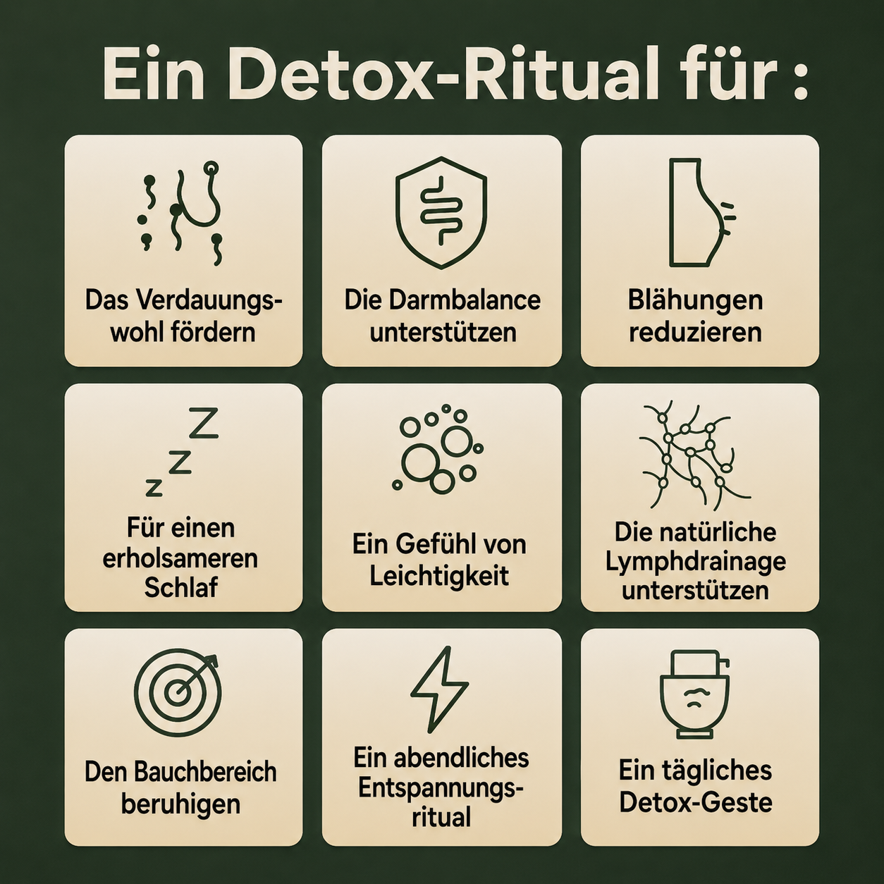 Detox-Pack mit Rizinusöl
